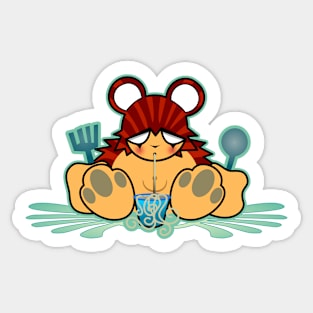 Noodle Bear Sticker